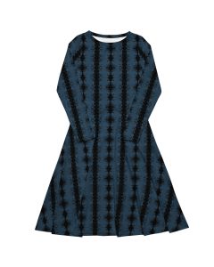 Navy Haunted House Midi Dress