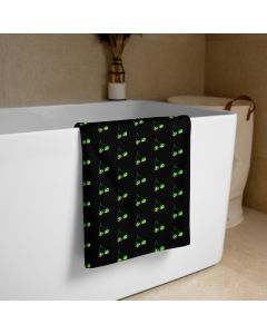Poison Cherry Print Towel