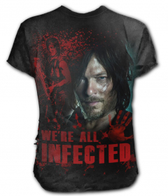 Daryl Dixon Walking Dead Black Ripped T-shirt