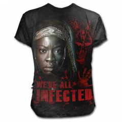 Michonne Walking Dead Black Ripped T-shirt
