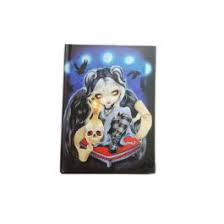 Sign Of Our Parting Gothic Dark Angel Blue and Black Journal