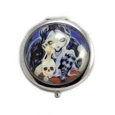 Sign Of Our Parting Gothic Girl Design Compact Mirror
