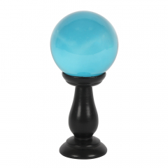 Teal Blue Crystal Ball 9cm